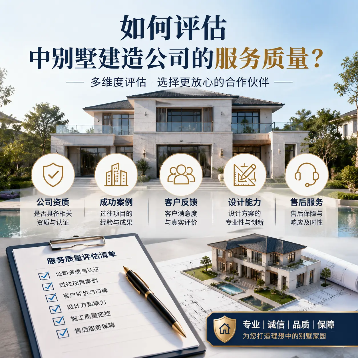 如何评估 安顺 中别墅建造公司的服务质量?