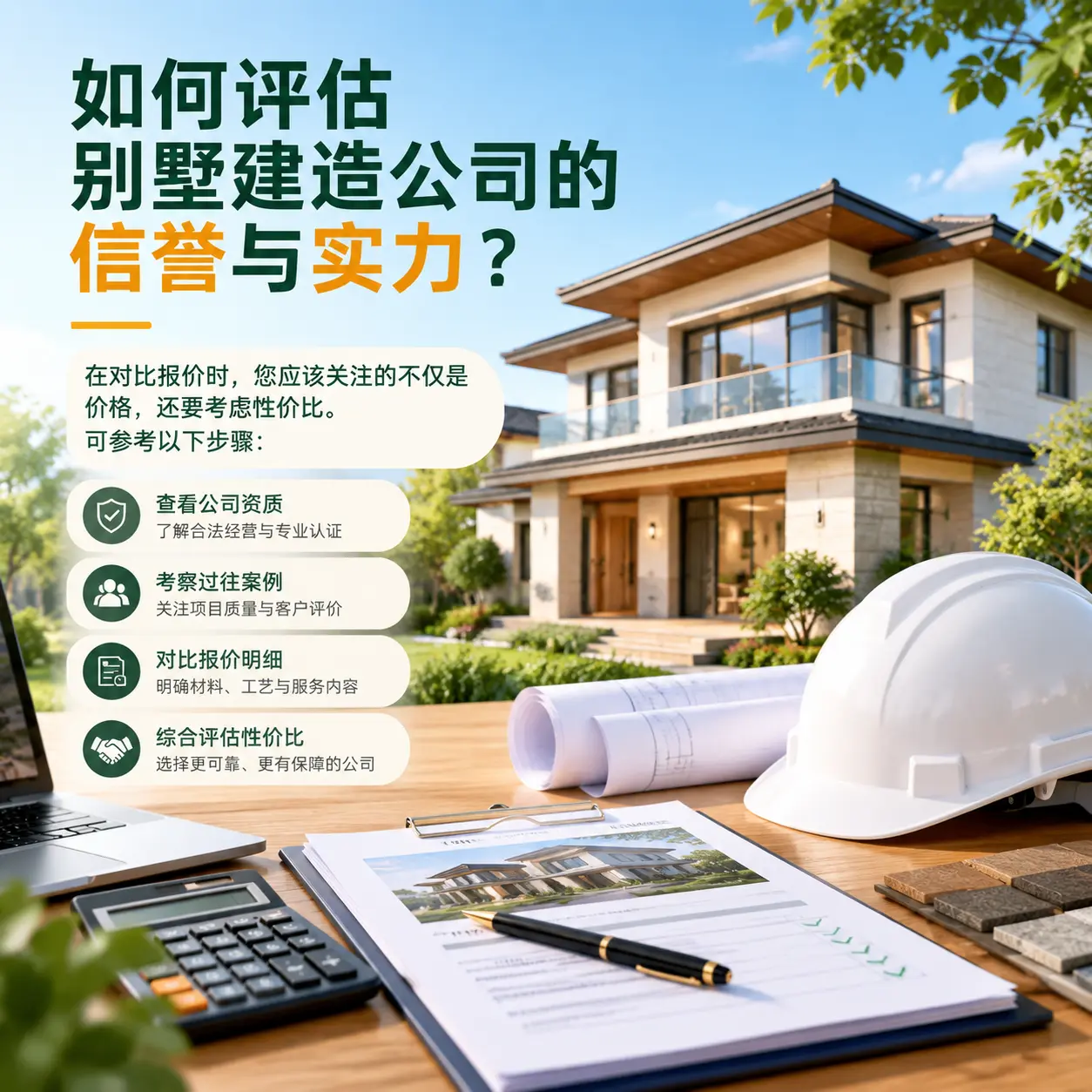 如何评估 安顺 别墅建造公司的信誉与实力？